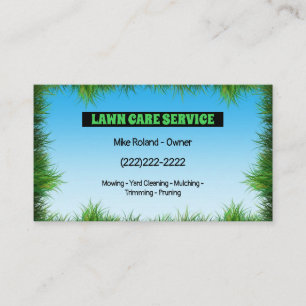 Cartão De Visita Serviços de Jardinagem Profissional Modernos