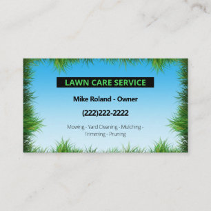 Cartão De Visita Serviços de Jardinagem Profissional Modernos