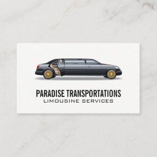 Cartão De Visita Serviços de Limousine