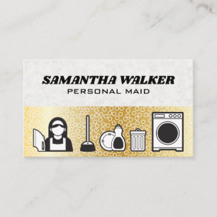 Cartão De Visita Serviços de Limpeza Bolhas