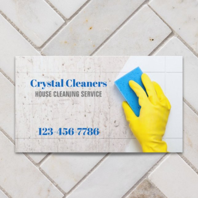 Cartão De Visita Serviços de Limpeza de Agregados de Serviço Janito (Office Janitorial Housekeeping Cleaning Services Business Card)