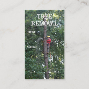 Cartão De Visita Serviços de limpeza de árvores
