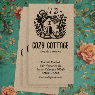 Cartão De Visita Serviços de Limpeza de Casa Fofos