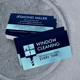 Cartão De Visita Serviços de limpeza de janelas profissionais