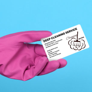 Cartão De Visita Serviços de Limpeza  Limpeza De Maid  Serviço do
