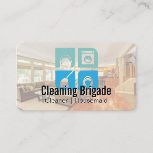 Cartão De Visita Serviços de Limpeza   Sanitização