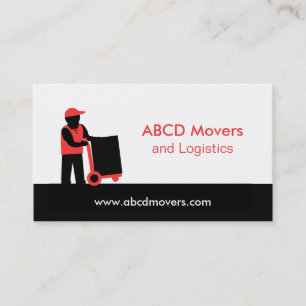 Cartão De Visita Serviços de Logística de Entrega da Modern Mover