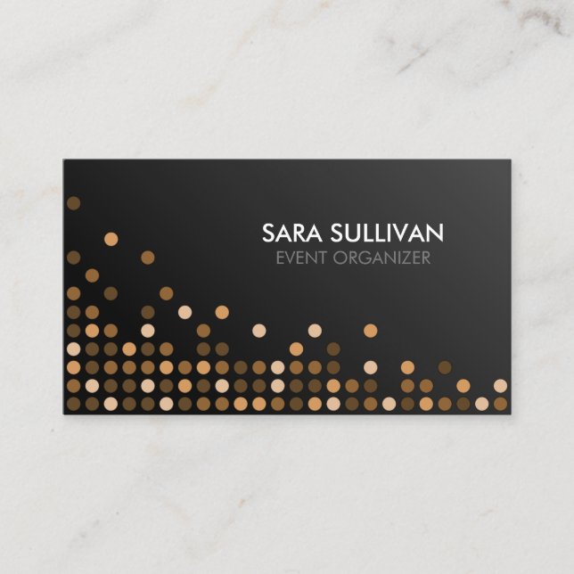 Cartão De Visita Serviços de Marketing do Planejamento de Eventos (Frente)