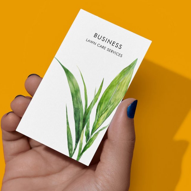 Cartão De Visita Serviços de negócios móveis para paisagens do Lawn (Criador carregado)