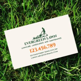 Cartão De Visita Serviços de Paisagem de Grama de Cuidados de Grama