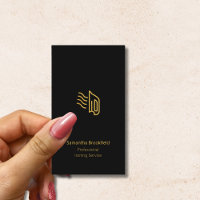 Serviços de passar a ferro preto Dourado