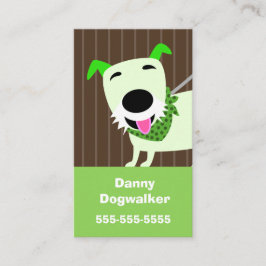 Cartão De Visita Serviços de passeio do cão