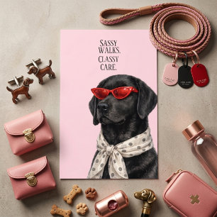 Cartão de Visita Serviços de Pet Care com Classe e