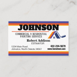 Cartão De Visita Serviços de pintura comerciais e residenciais