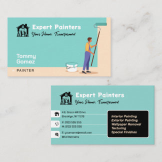 Cartão De Visita Serviços de pintura | Pintores Especializados