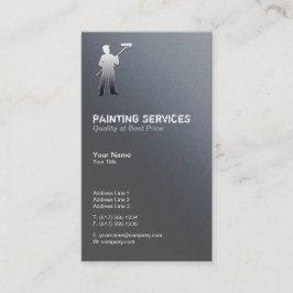 Cartão De Visita Serviços de pintura | Prateado de pintores