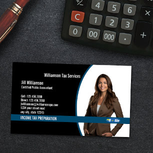 Cartão De Visita Serviços de Preparação de Imposto de Renda