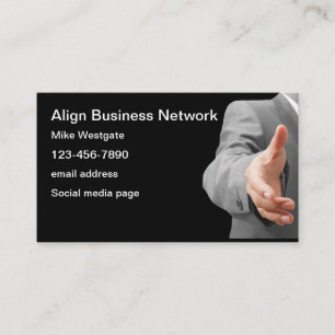 Cartão De Visita Serviços de rede empresarial