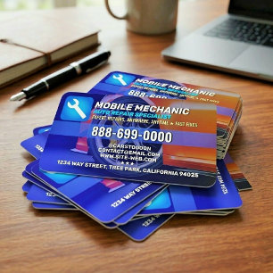 Cartão De Visita Serviços de Reparo Automotivo (Reparo de Carros) M