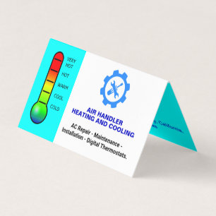 Cartão De Visita Serviços de Reparo Personalizados, Aquecimento e R