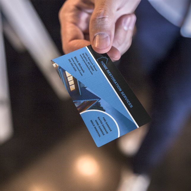 Cartão De Visita Serviços de Restauração Doméstica (Criador carregado)