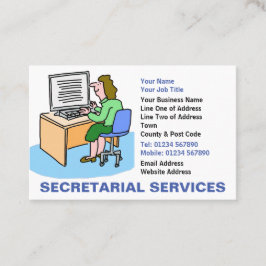 Cartão De Visita Serviços de Secretariado