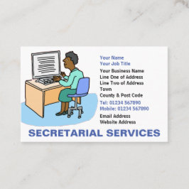 Cartão De Visita Serviços de secretariado para mulheres negras