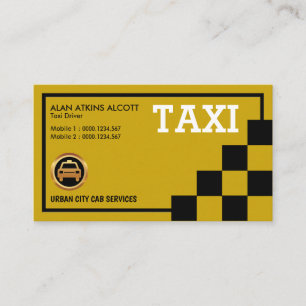 Cartão De Visita Serviços de táxis com controle preto criativo si