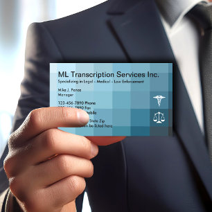Cartão De Visita Serviços de transcrição