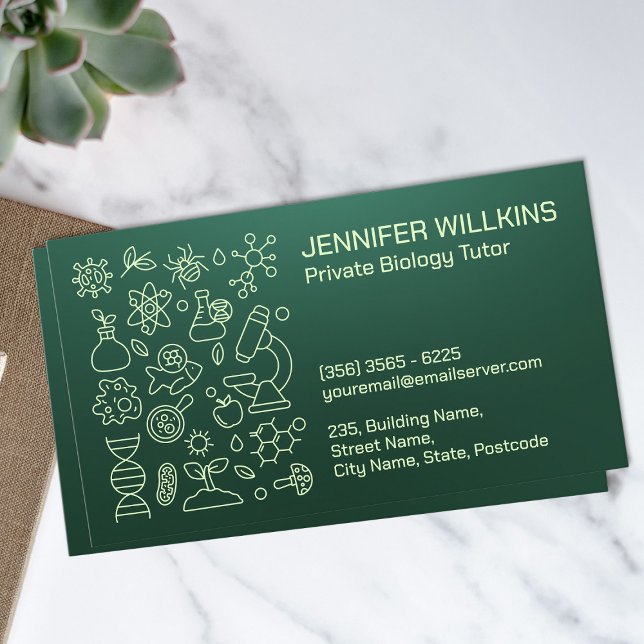 Cartão De Visita Serviços de Tutorização Biológica (Criador carregado)