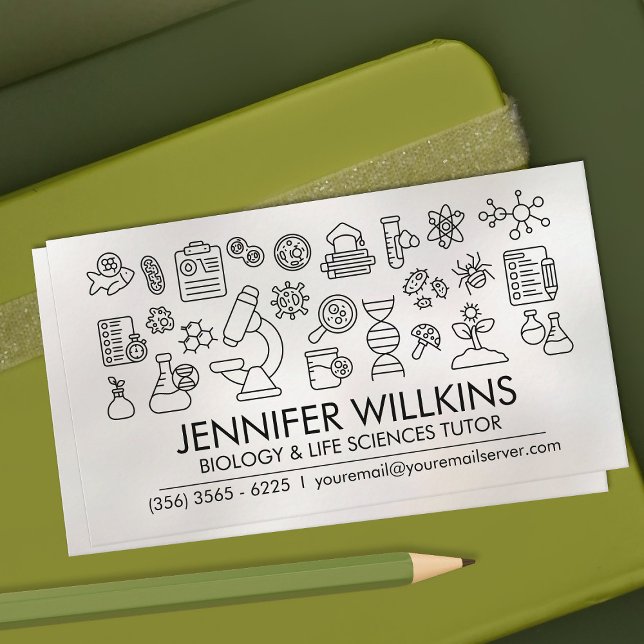 Cartão De Visita Serviços de Tutorização de Ciências Biológicas - P (Criador carregado)