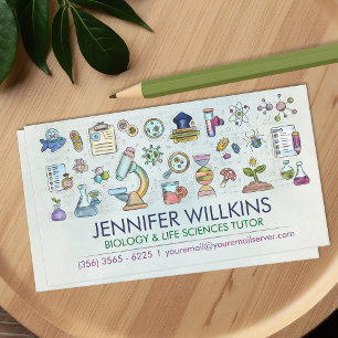 Cartão De Visita Serviços de Tutorização de Ciências Biológicas - P