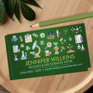 Cartão De Visita Serviços de Tutorização de Ciências Biológicas - P