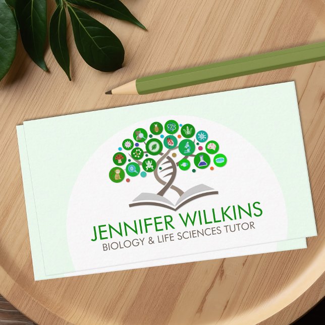 Cartão De Visita Serviços de Tutorização de Ciências Biológicas - P (Criador carregado)