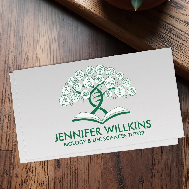 Cartão De Visita Serviços de Tutorização de Ciências Biológicas - P (Criador carregado)