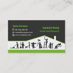 Cartão De Visita Serviços do trabalhador manual, manutenção home