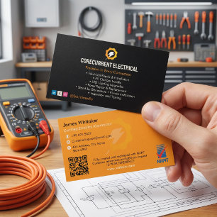 Cartão De Visita Serviços Elétricos Construção Especializada