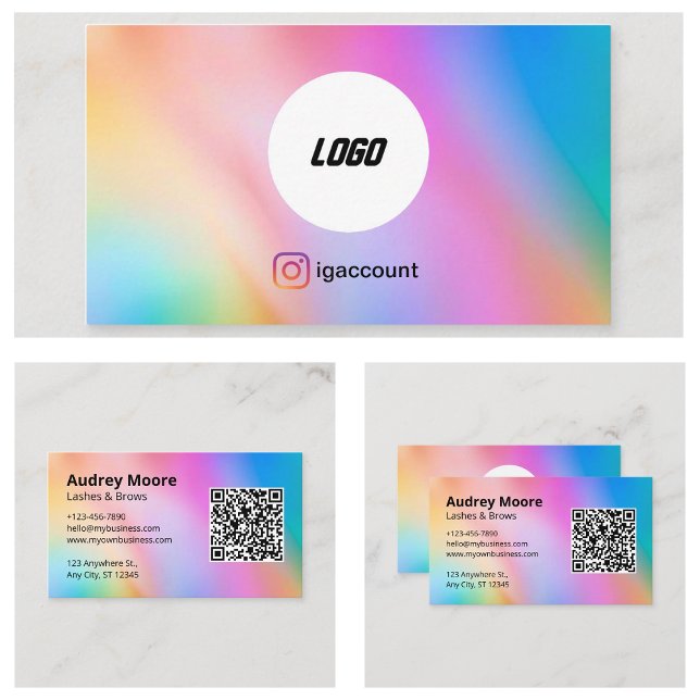 Cartão De Visita Serviços Lash e Brows (Lash and Brows Services Business Card
)