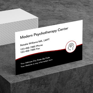 Cartão De Visita Serviços modernos da psicoterapia