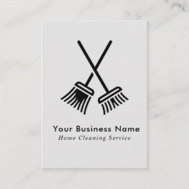 Cartão De Visita Serviços profissionais de limpeza de residências C