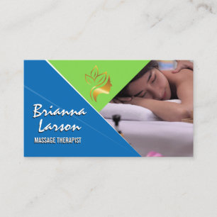 Cartão De Visita Sessão de Massagem Massagem nas Costas Spa Dia