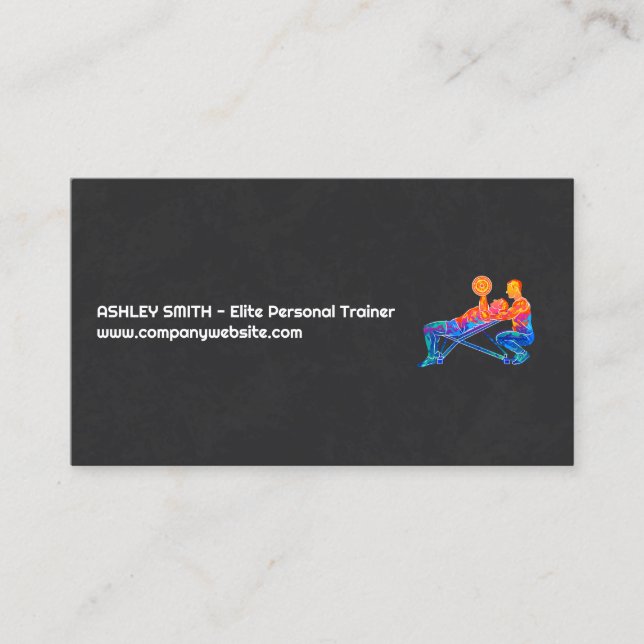 Cartão De Visita Sessão de treinamento | MALHAÇÃO (Frente)