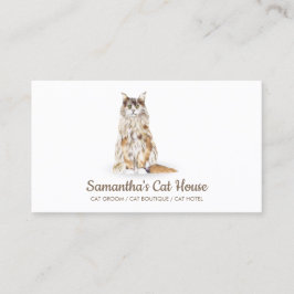 Cartão De Visita Sessão Simples De Gato