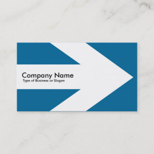 Cartão De Visita Seta v3 (Branco) - Azul Deserto 006699