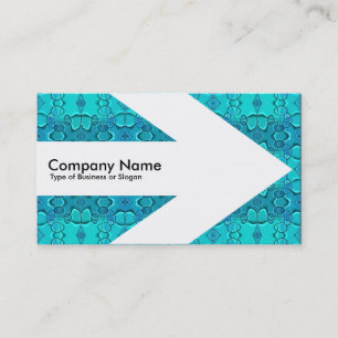 Cartão De Visita Seta v3 (Branco) - Fest Azul Aqua