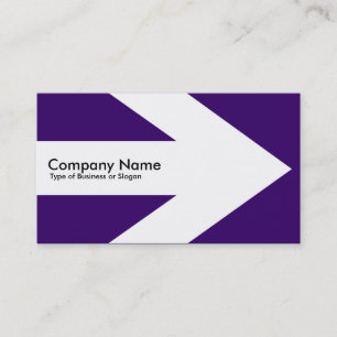 Cartão De Visita Seta v3 (Branco) - Roxo Profundo 330066