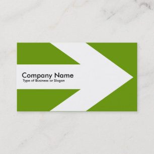Cartão De Visita Seta v3 (Branco) - Verde 669900