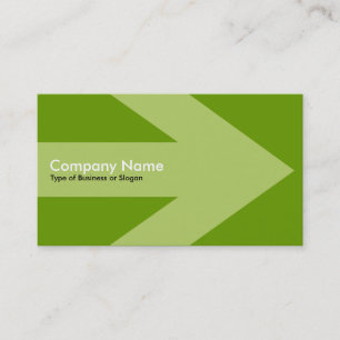 Cartão De Visita Seta v3 (Creme) - Verde 669900