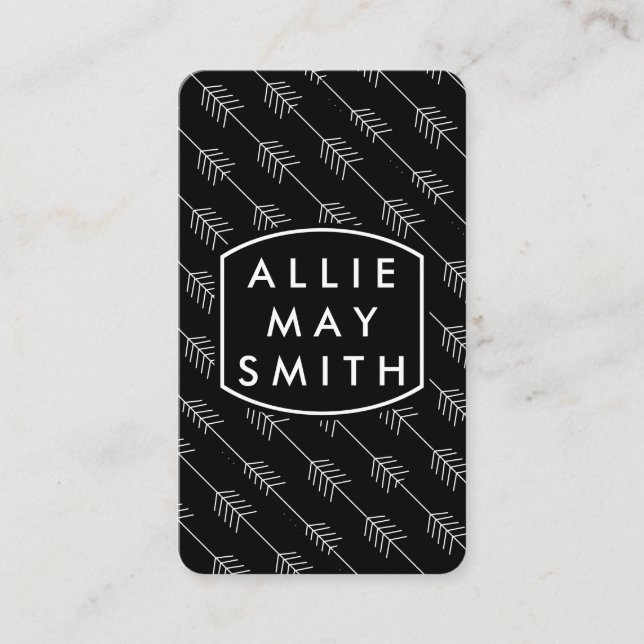 Cartão De Visita Setas brancas (Frente)