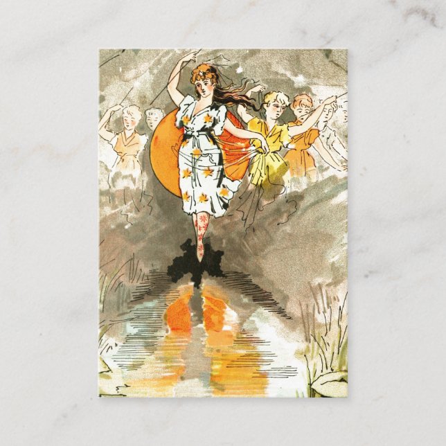 Cartão De Visita Sete irmãs de Magia Cósmica Personalizáveis (Frente)